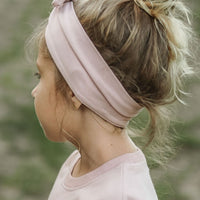Organic Cotton Headband - Powder Pink Childrens Headband from Jamie Kay NZ