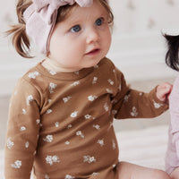 Organic Cotton Modal Headband - Mushroom Marle Childrens Headband from Jamie Kay NZ
