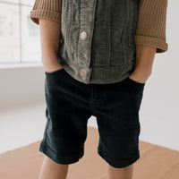 Jude Cord Short - Washed Navy Childrens Short from Jamie Kay NZ