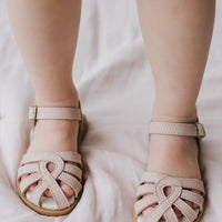 Leather Sandal - Blush Childrens Footwear from Jamie Kay NZ