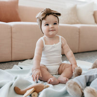 Organic Cotton Modal Singlet Bodysuit - Milk Childrens Singlet Bodysuit from Jamie Kay NZ