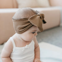 Organic Cotton Modal Headband - Crème Caramel Childrens Headband from Jamie Kay NZ