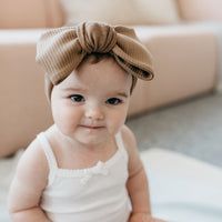 Organic Cotton Modal Headband - Crème Caramel Childrens Headband from Jamie Kay NZ