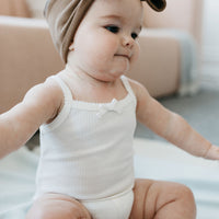 Organic Cotton Modal Headband - Crème Caramel Childrens Headband from Jamie Kay NZ