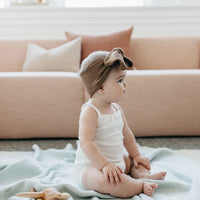 Organic Cotton Modal Singlet Bodysuit - Milk Childrens Singlet Bodysuit from Jamie Kay NZ