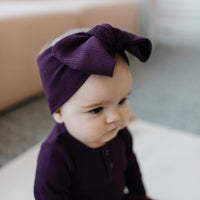 Organic Cotton Modal Headband - Fig Childrens Headband from Jamie Kay NZ