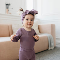 Organic Cotton Modal Headband - Mauve Childrens Headband from Jamie Kay NZ