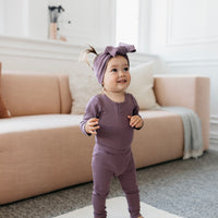 Organic Cotton Modal Headband - Mauve Childrens Headband from Jamie Kay NZ