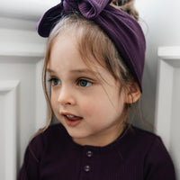 Organic Cotton Modal Headband - Fig Childrens Headband from Jamie Kay NZ