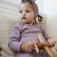 Organic Cotton Modal Headband - Periwinkle Childrens Headband from Jamie Kay NZ