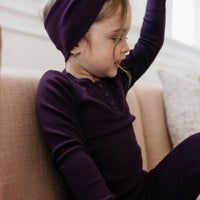 Organic Cotton Modal Headband - Fig Childrens Headband from Jamie Kay NZ