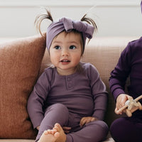 Organic Cotton Modal Headband - Mauve Childrens Headband from Jamie Kay NZ