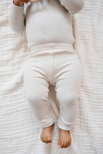 Organic Cotton Modal Everyday Legging - Beech Childrens Legging from Jamie Kay NZ