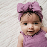 Organic Cotton Modal Lilian Headband - Berry Jam Childrens Headband from Jamie Kay NZ