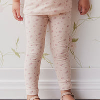 Organic Cotton Everyday Legging - Cindy Whisper Pink Childrens Legging from Jamie Kay NZ