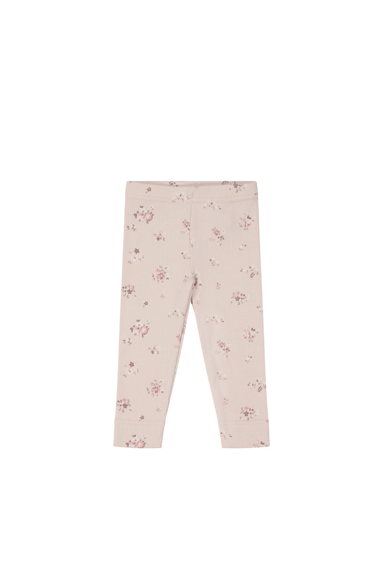 Organic Cotton Fine Rib Legging~ Petite Fleur – Emma rose shoppe