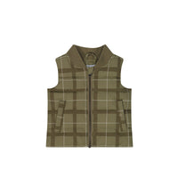 Taylor Vest - Isaiah Check Balm Childrens Vest from Jamie Kay NZ
