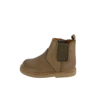Leather Boot with Elastic Side - Olive Childrens Footwear from Jamie Kay NZ