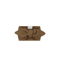 Organic Cotton Modal Headband - Crème Caramel Childrens Headband from Jamie Kay NZ