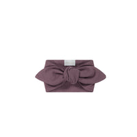 Organic Cotton Modal Headband - Mauve Childrens Headband from Jamie Kay NZ