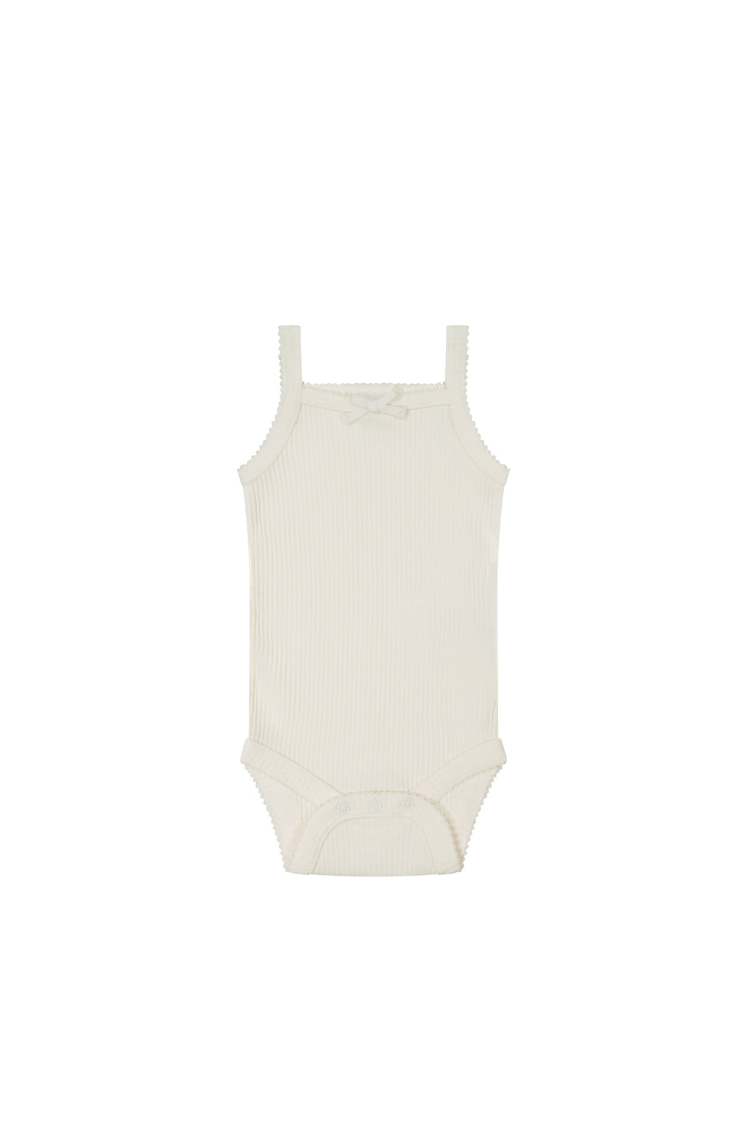 Organic Cotton Modal Singlet Bodysuit  - Milk Childrens Singlet Bodysuit from Jamie Kay NZ