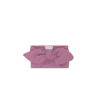 Organic Cotton Modal Lilian Headband - Berry Jam Childrens Headband from Jamie Kay NZ