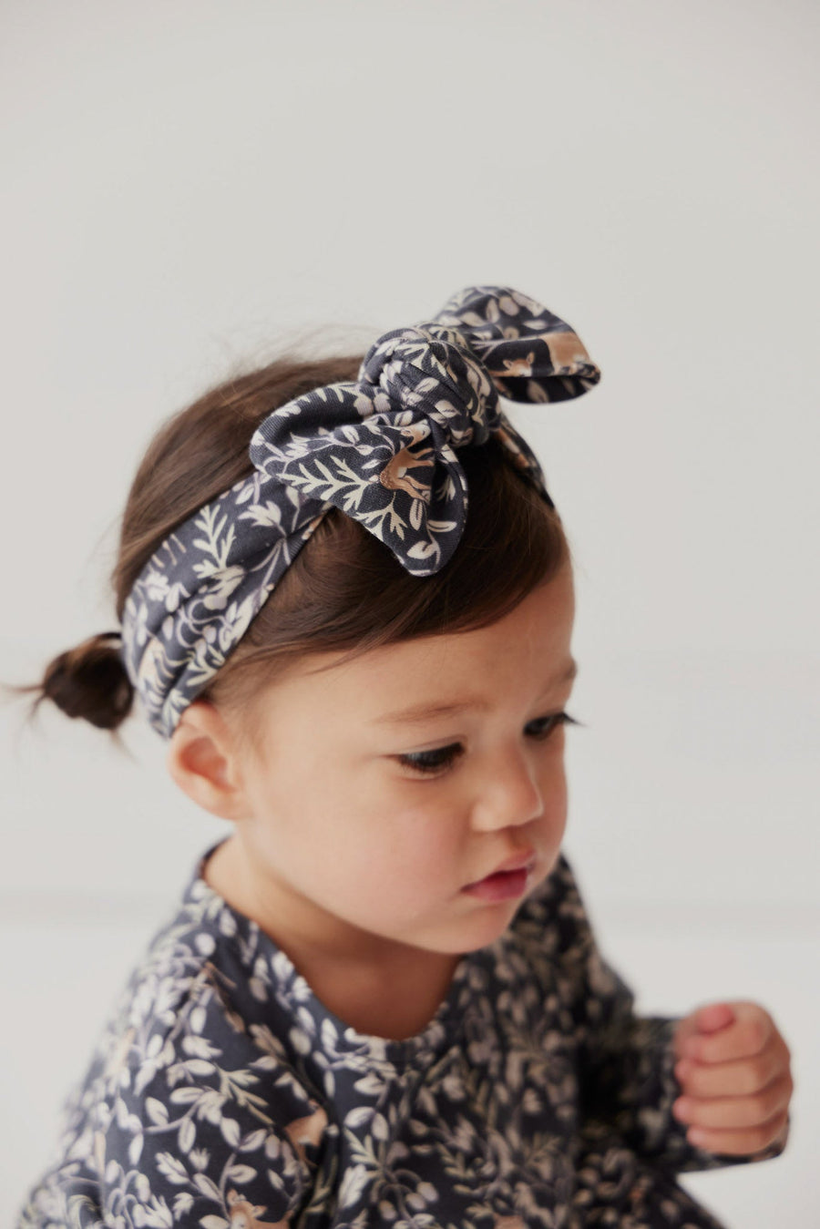 Organic Cotton Modal Headband - Deer Berries Ink Childrens Headband from Jamie Kay NZ