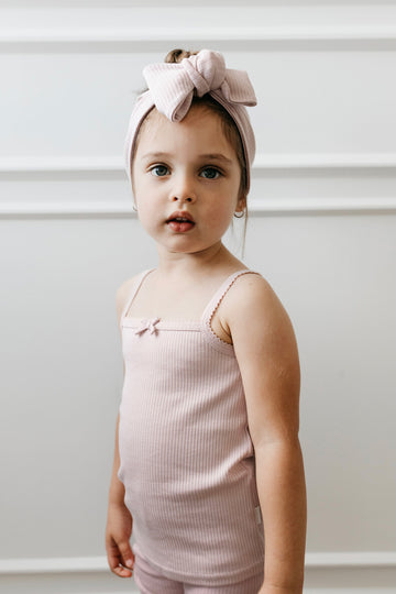 Organic Cotton Modal Singlet - Rosie Childrens Singlet from Jamie Kay NZ