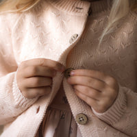 Gabrielle Cardigan - Ballet Pink Childrens Cardigan from Jamie Kay NZ