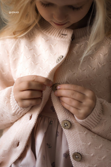 Gabrielle Cardigan - Ballet Pink Childrens Cardigan from Jamie Kay NZ