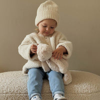 Rylan Sherpa Jacket - Natural Childrens Jacket from Jamie Kay NZ