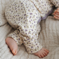 Organic Cotton Maple Onepiece - Blueberry Field Raindrops Childrens Onepiece from Jamie Kay NZ