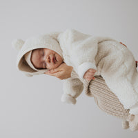 Sasha Recycled Polyester Sherpa Onepiece - Natural Childrens Onepiece from Jamie Kay NZ