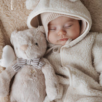 Sasha Recycled Polyester Sherpa Onepiece - Natural Childrens Onepiece from Jamie Kay NZ