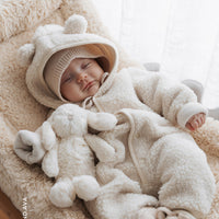 Sasha Recycled Polyester Sherpa Onepiece - Natural Childrens Onepiece from Jamie Kay NZ