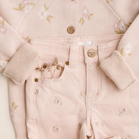 Alison Pant - Goldie Embroidery Childrens Pant from Jamie Kay NZ