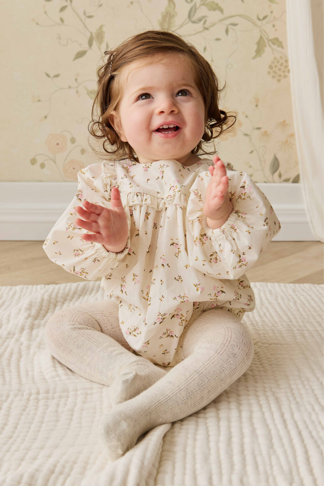 Magnolia Tight - Oatmeal Marle Childrens Tight from Jamie Kay NZ