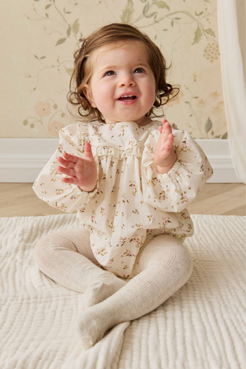 Magnolia Tight - Oatmeal Marle Childrens Tight from Jamie Kay NZ