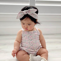 Organic Cotton Bridget Singlet Bodysuit - Fifi Mini Slightly Pink Childrens Bodysuit from Jamie Kay NZ