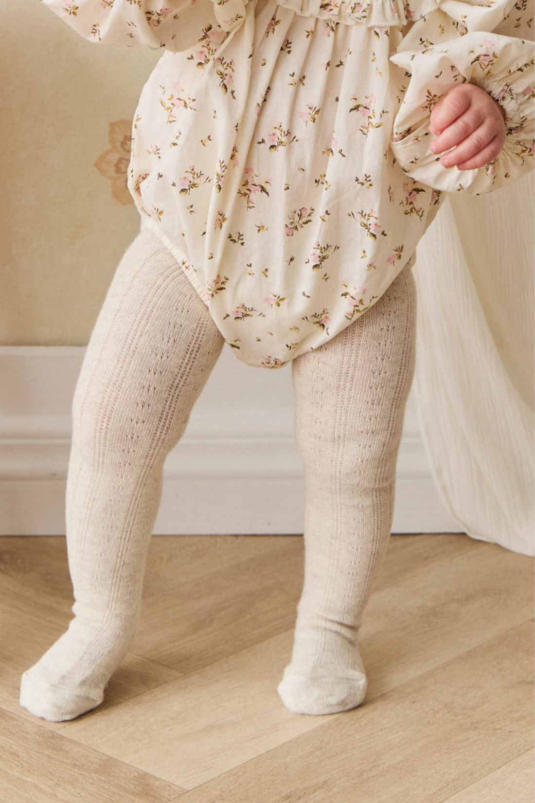 Magnolia Tight - Oatmeal Marle Childrens Tight from Jamie Kay NZ