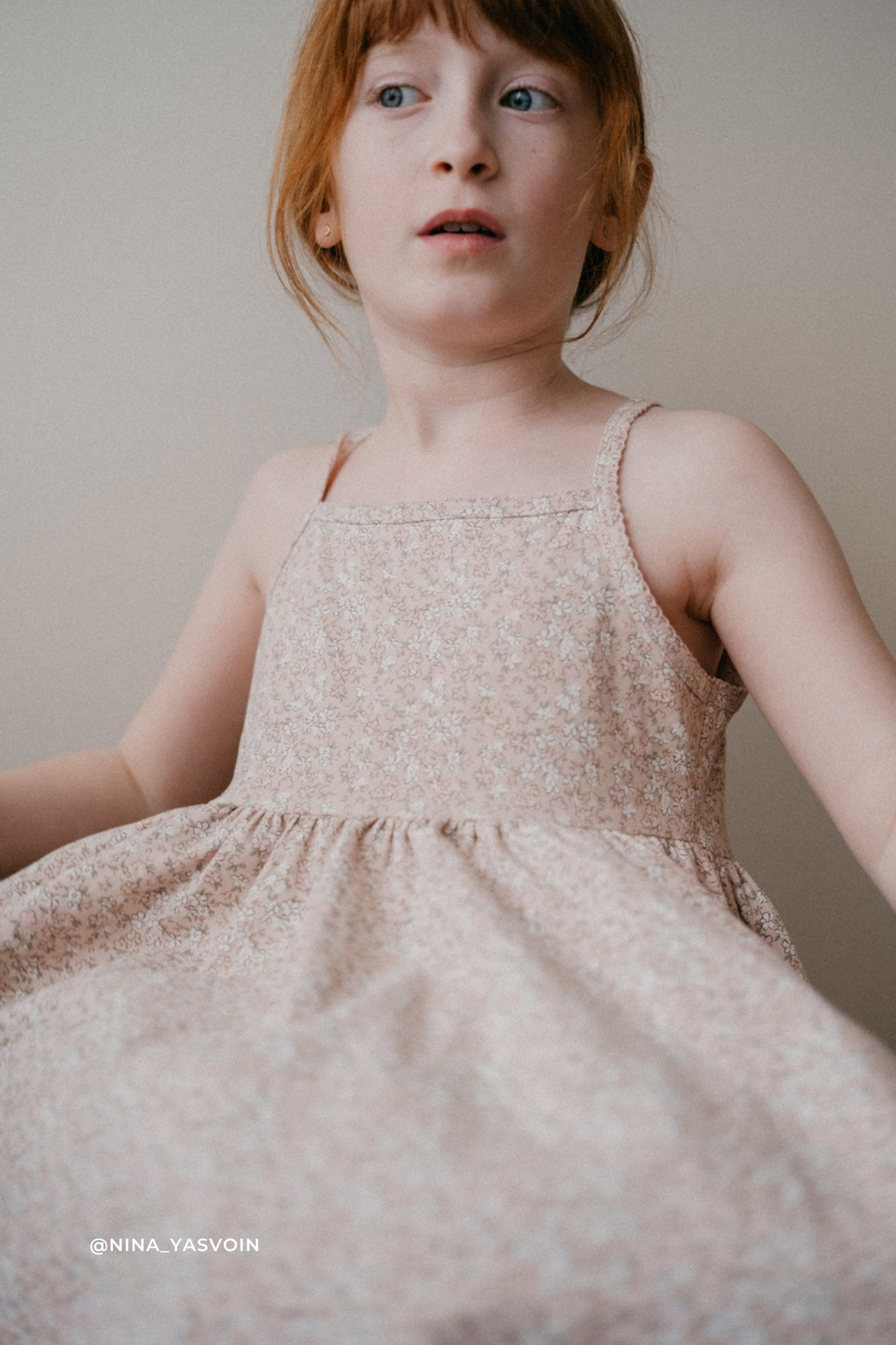 Organic Cotton Samantha Dress - Amber Rose Childrens Dress from Jamie Kay NZ