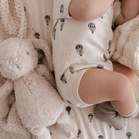 Organic Cotton Cot Sheet - Montgolfiere Cloud Childrens Accessories from Jamie Kay NZ