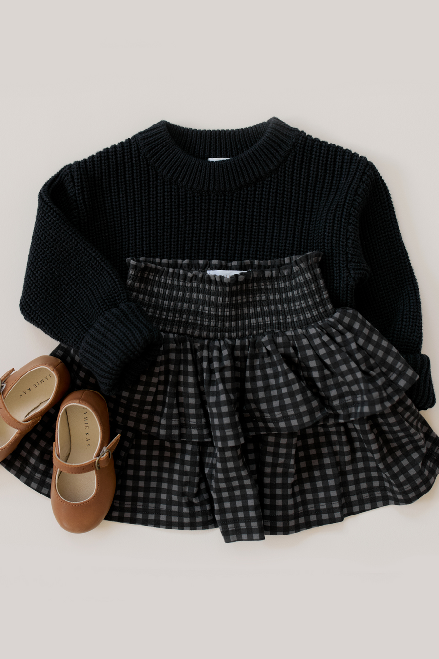 Morgan Jumper - Black Bean Childrens Jumper from Jamie Kay NZ