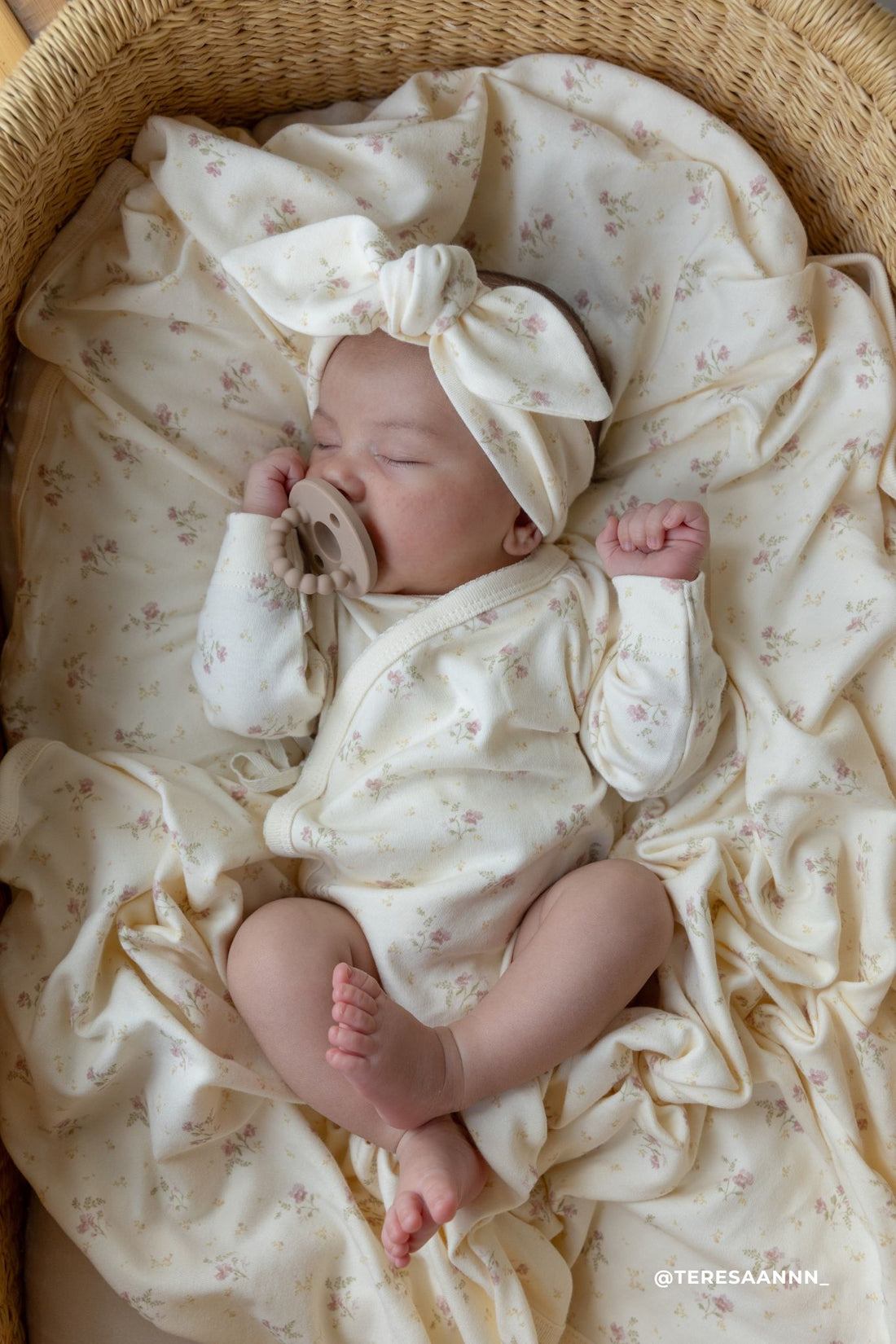 Organic Cotton Marina Bodysuit - Thelma Parchment Childrens Bodysuit from Jamie Kay NZ