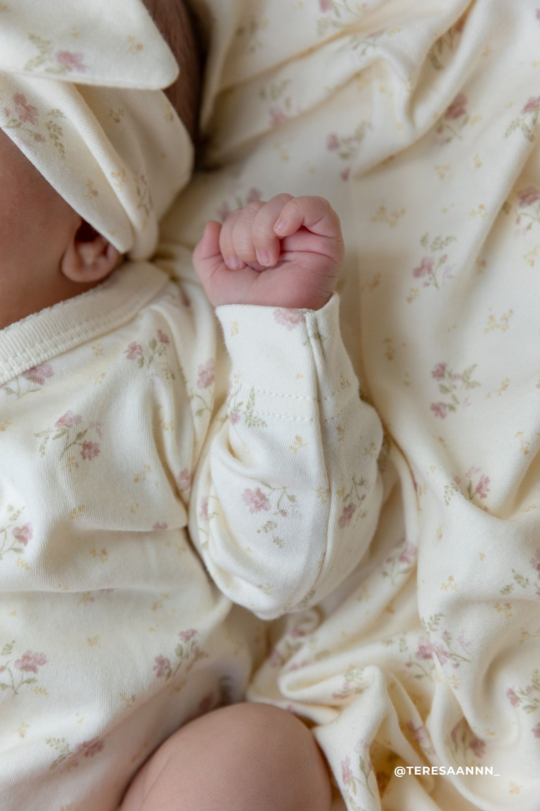 Organic Cotton Marina Bodysuit - Thelma Parchment Childrens Bodysuit from Jamie Kay NZ