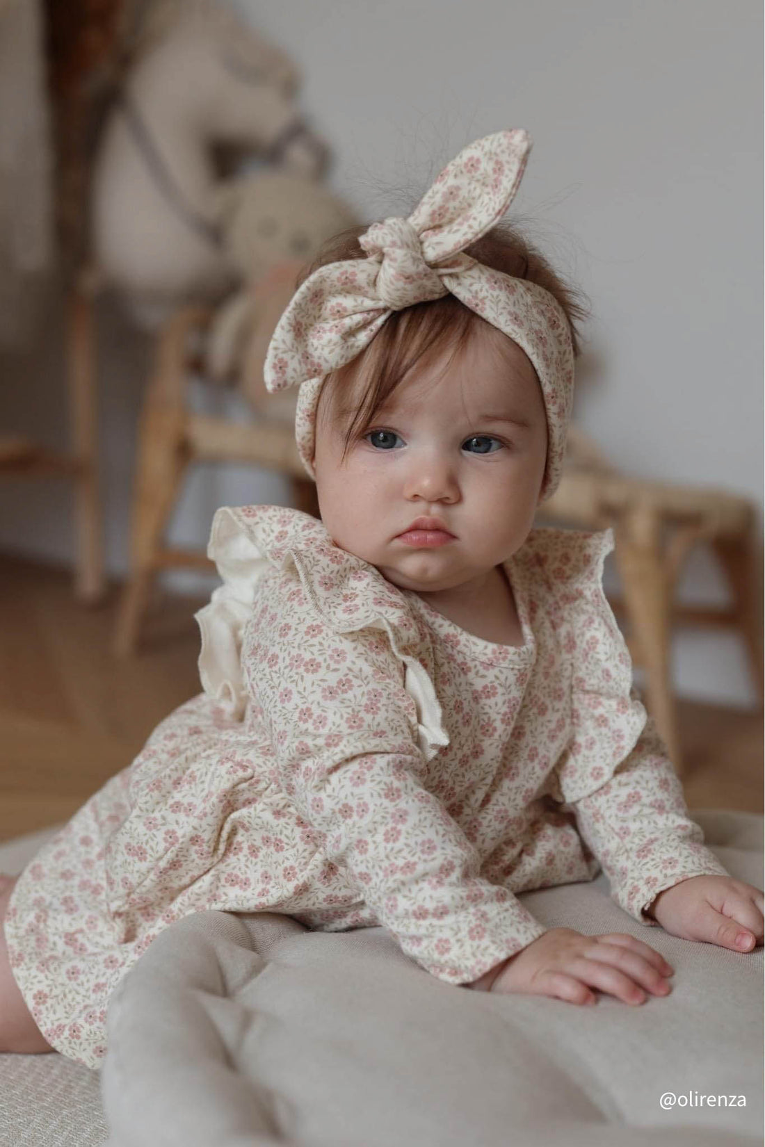 Organic Cotton Vivienne Playsuit - Emmy Egret Childrens Playsuit from Jamie Kay NZ