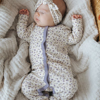 Organic Cotton Maple Onepiece - Blueberry Field Raindrops Childrens Onepiece from Jamie Kay NZ