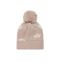 Addison Beanie - Frankie Knit Rose Childrens Beanie from Jamie Kay NZ