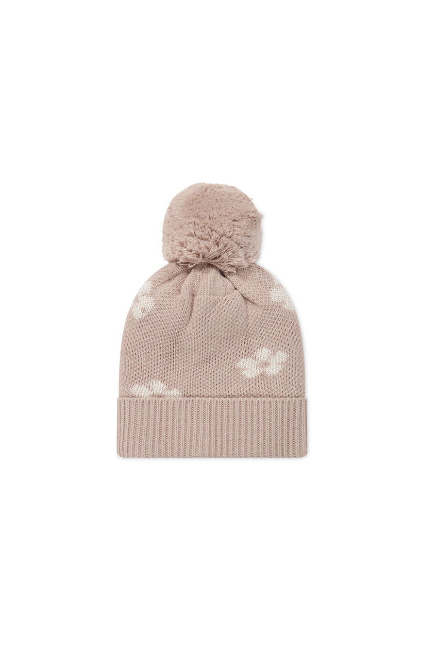 Addison Beanie - Frankie Knit Rose Childrens Beanie from Jamie Kay NZ