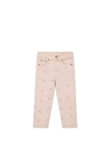 Alison Pant - Goldie Embroidery Childrens Pant from Jamie Kay NZ